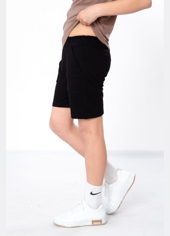 Подростковые шорты для мальчика однотонные с карманами (p-10861) Носи своє (363043722)