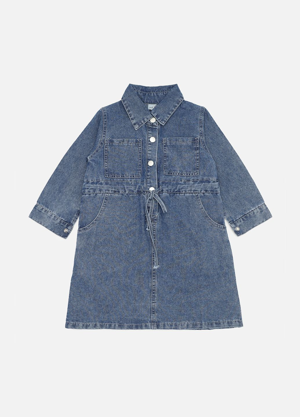 Голубое джинсовое платье для девочки цвет голубой цб-00268832 Fashion (322561049)