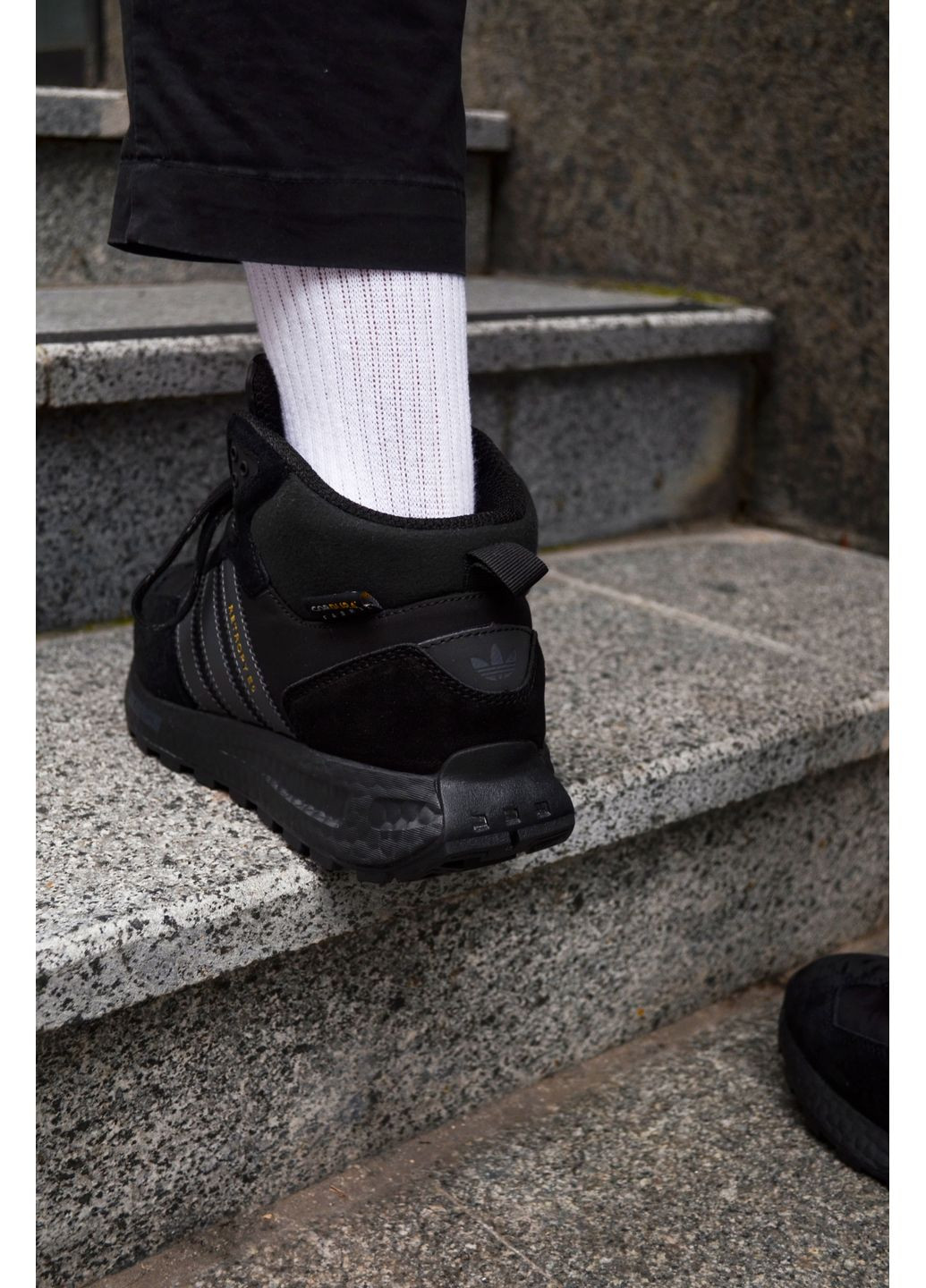 Чорні Осінні кросівки чоловічі adidas retropy e5 black адідас ретропи е5 No Brand