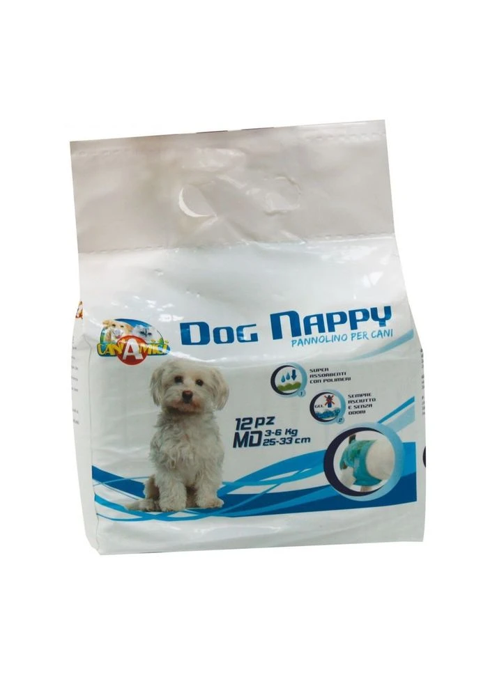 Підгузник для собак Dog Nappy M вагою 3-6 кг обхват 32-44 см ЦІНА ЗА 1 ШТ C6020381 Croci (266274383)