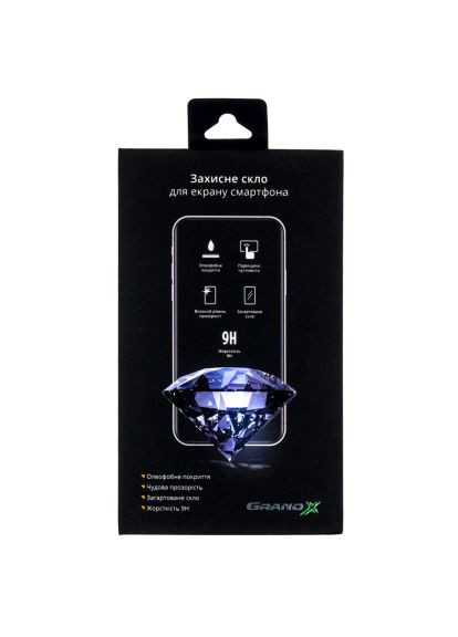 Скло захисне (AIP15PR9D) Grand-X Apple iPhone 15 Pro 9D black (366497053)