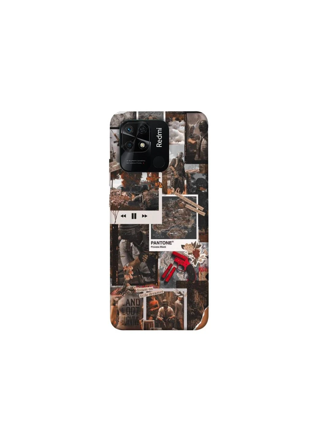 Чохол на Xiaomi Redmi 10C PUBG Collage Frontalka (361983070)