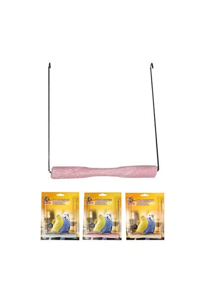 Іграшка для птахів Karlie Swing Sand Perch 14x1.5 см (5400274744818) Flamingo (279560966)