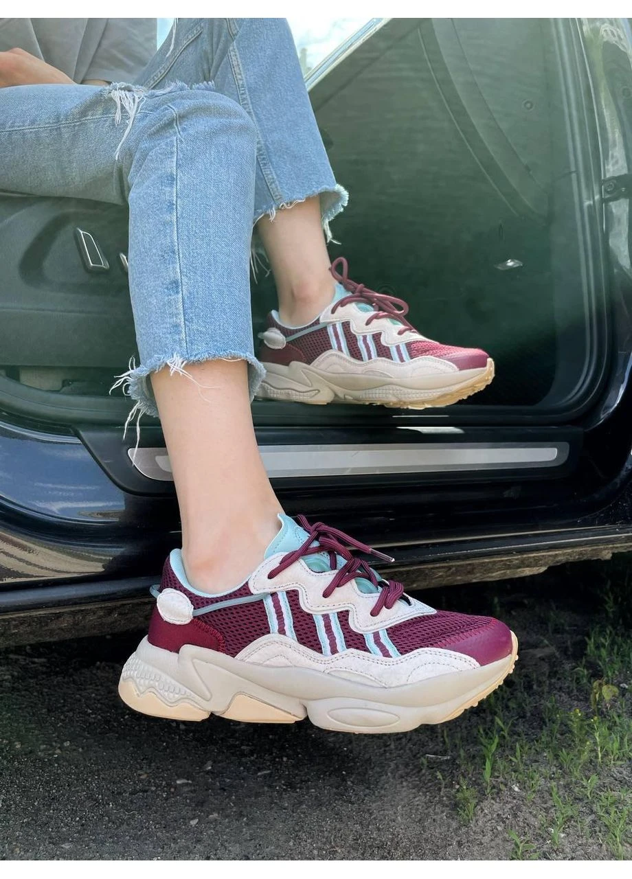 Синій літні кросівки adidas ozweego adiprene pride bordo blue адідас озвіго сині No Brand