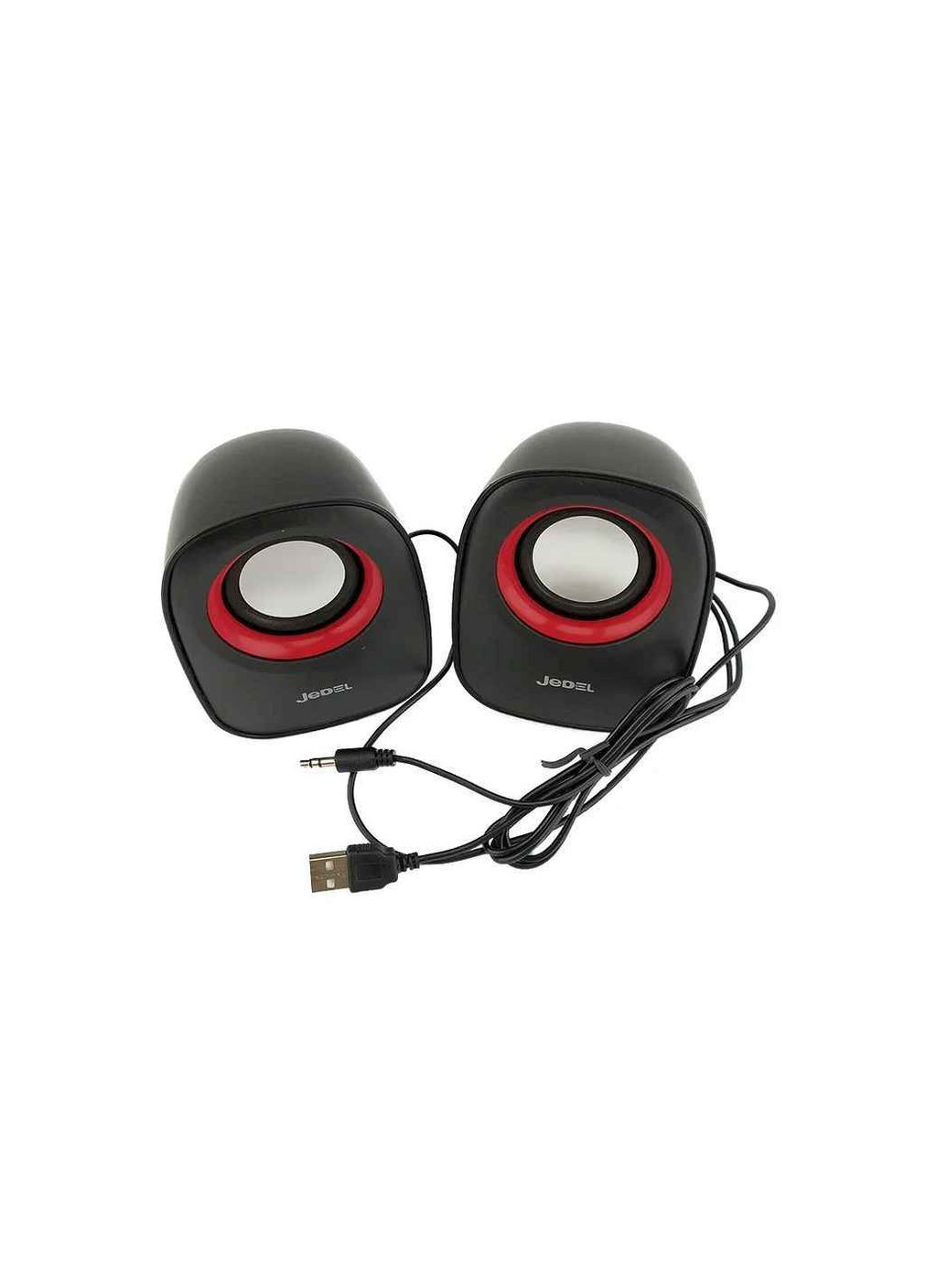 Колонка компьютерная 2.0 M600 черно-красные 6W ТМ JEDEL No Brand (392275678)
