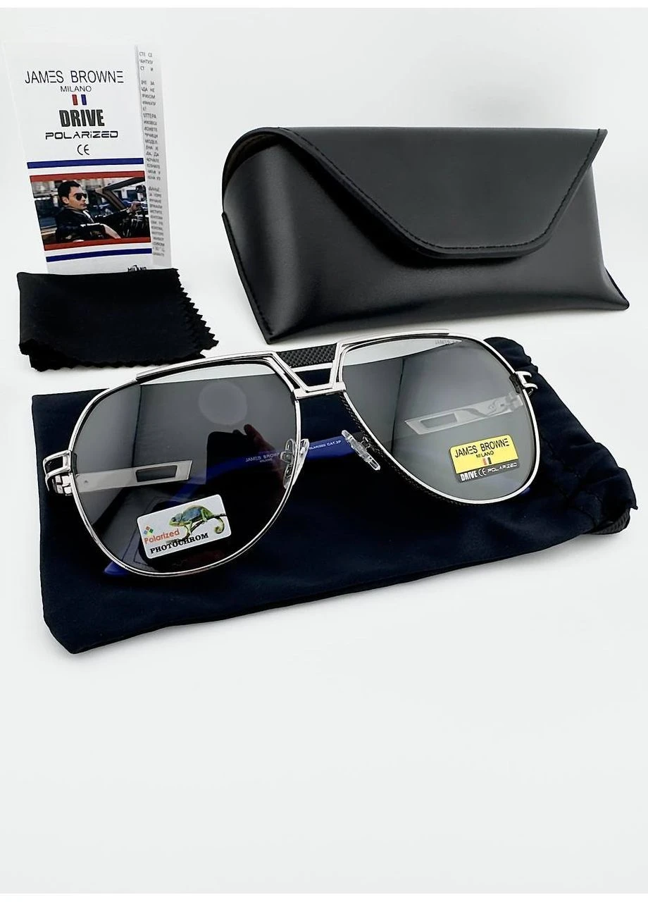 Окуляри для Водіїв Антифари Хамелеон JB1072D C-GUN-X1 Polarized Поляризаційні з Флексами James Browne (401494133)