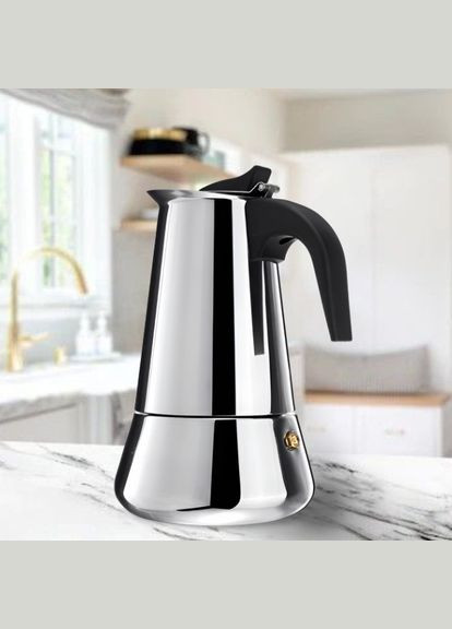 Гейзерная кофеварка из нержавеющей стали на 6 порции (2088) A-Plus (364195588)