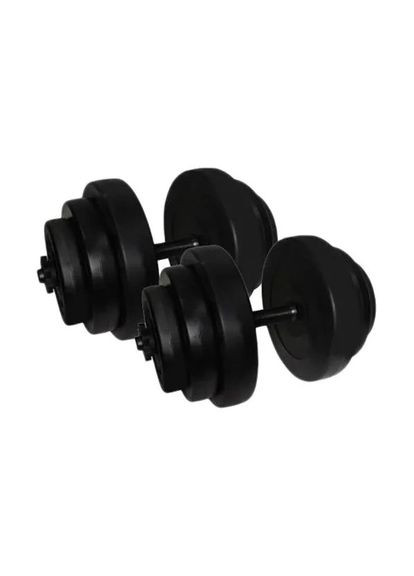 Гантели наборные композитные в пластиковой оболочке 2 шт по 18,5 кг Rock Pro NE-PL-G-018-2 Newt (322234120)