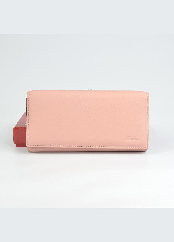 Кожаный кошелек на магните, Розовый классический кошелек из натуральной кожи с монетницей Balisa (266266487)