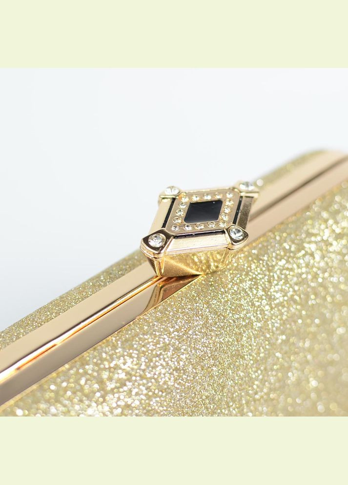 Золота сумка клатч бокс з блискітками випускна жіноча блискуча No Brand (293942340)