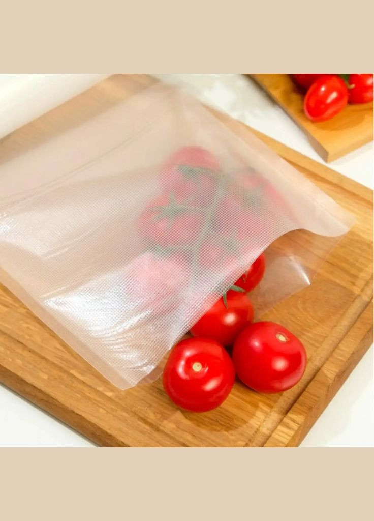 Комплект 5 шт Вакуумні пакети 5 м х 30 см у рулоні / Пакети для вакууматора / Пакети для вакуумування продуктів No Brand (345561546)