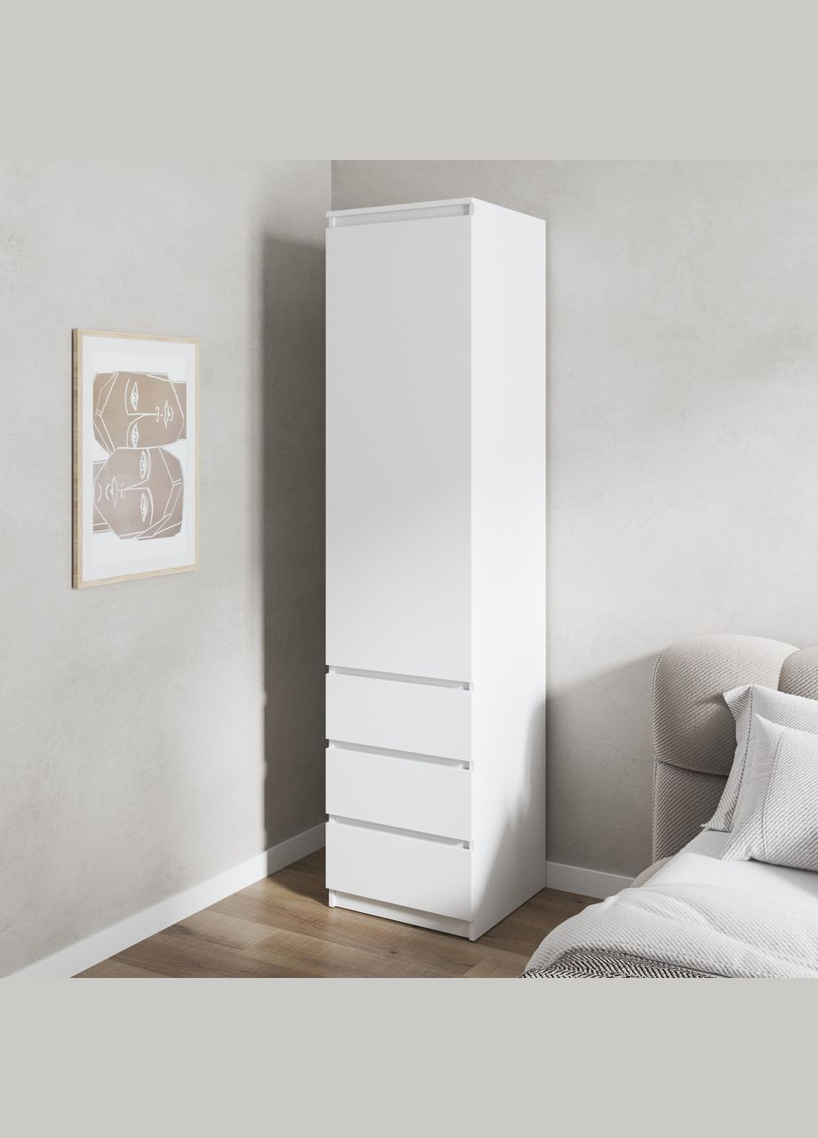 Шафа для одягу, пенал з полицями та ящиками, без ручок R-35 VAYS (372656064)