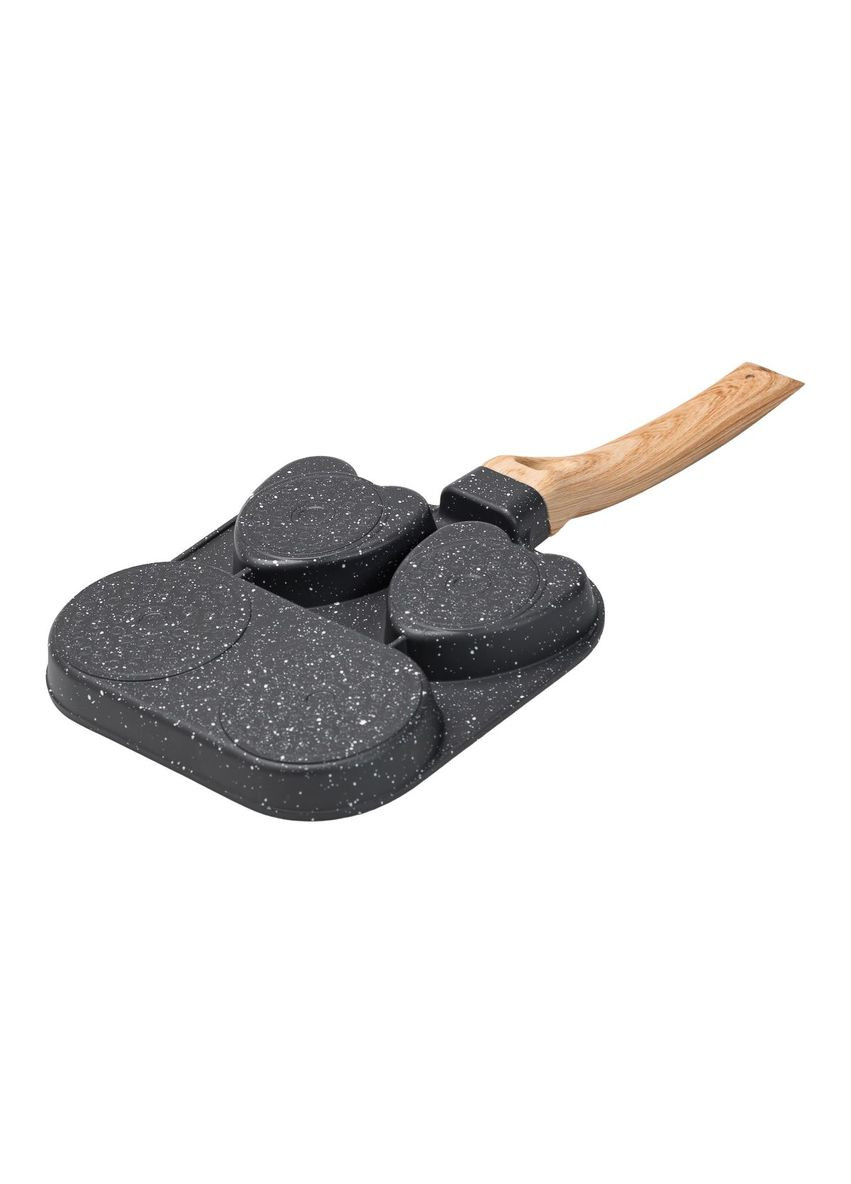 Сковорода квадратна порційна на 3 секції з антипригарним покриттям сіра HP39569C Jooki (358706297)