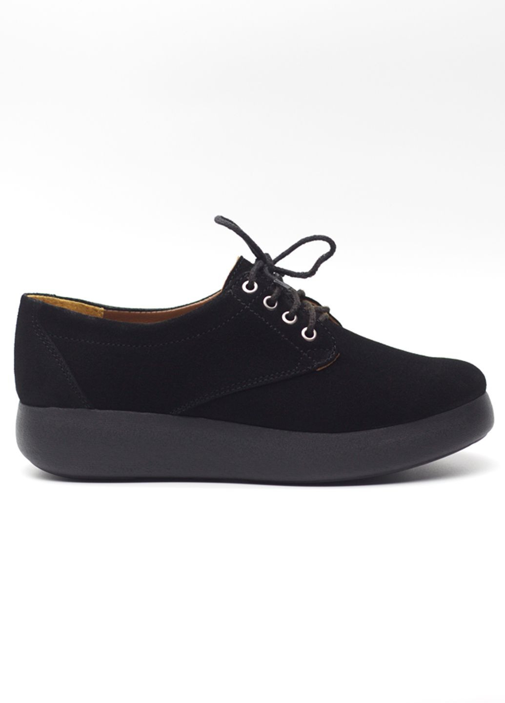 No Brand Туфлі жіночі з натуральної замші чорні чорний з натуральна замша, — демісезон (361348884)