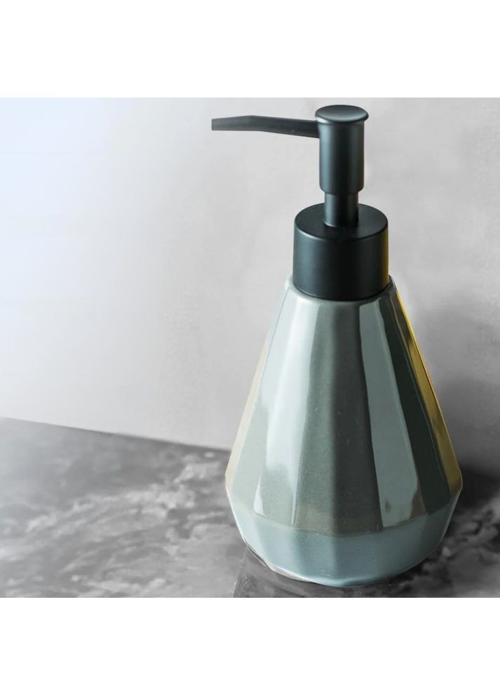 Диспенсер-дозатор для мила керамічний для ванної та кухні 250 мл, для рідкого мила та миючого засобу, No Brand (368148067)
