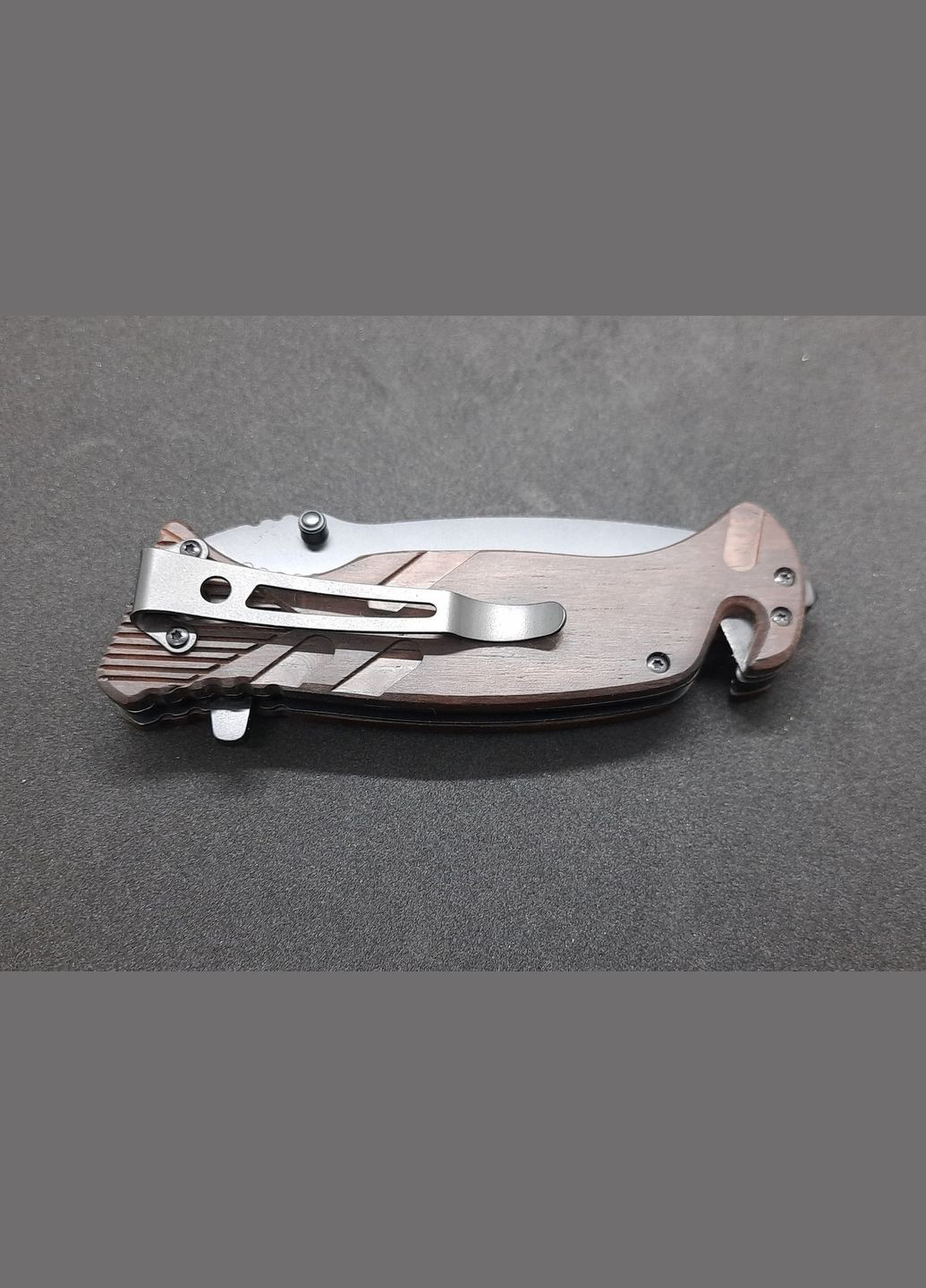 Ніж виживання складаний, зі склобоєм, стропорізом, кресалом і свистком GW25560 No Brand (370770575)