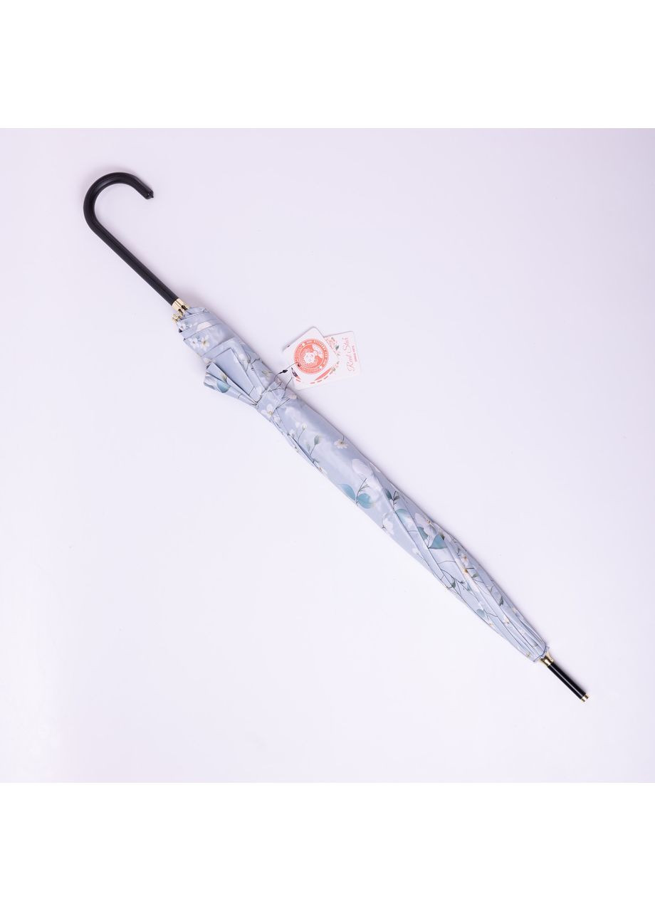 Голубой классический зонт-трость полуавтомат из полиэстера 7 спиц диаметр 99 см hp-23-7bl Yiwu (370974023)