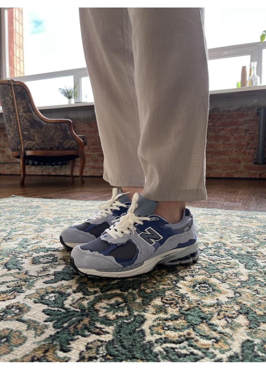 Голубые демисезонные кроссовки мужские new balance 2002r light blue нью беланс 2002r No Brand