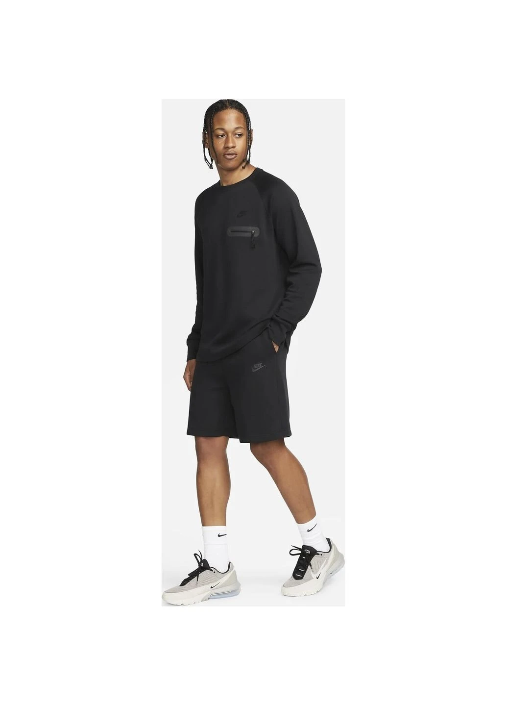 Шорти M NK TCH FLC SHORT чорні FB8171-010 Nike (397843217)