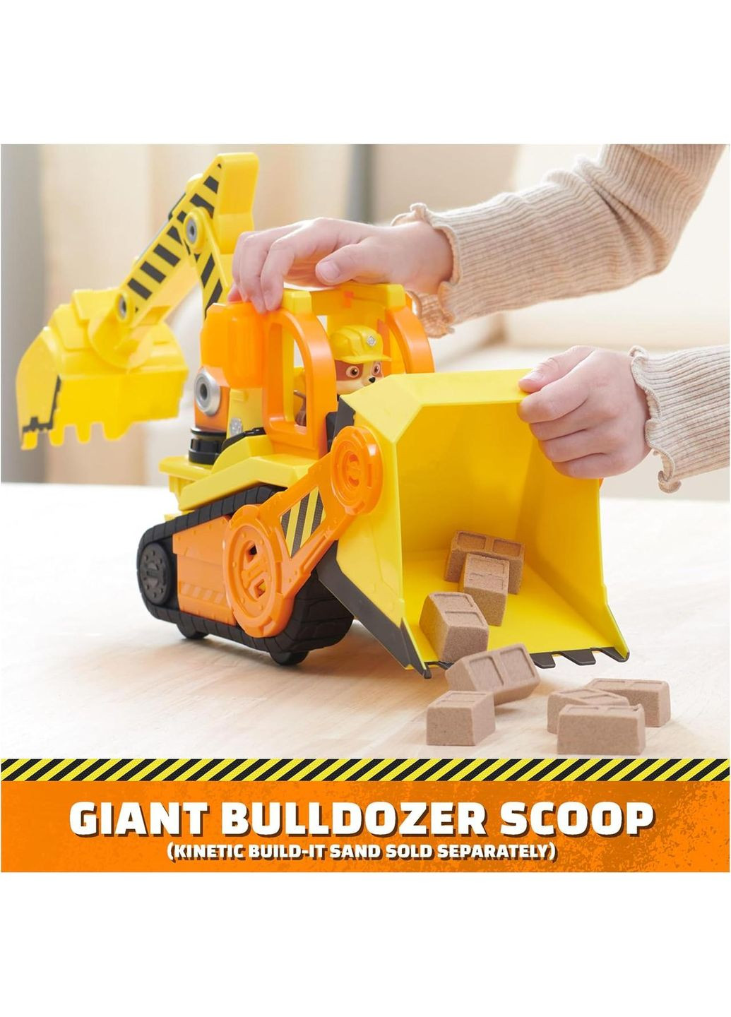 Щенячий патруль Кремез и команда Бульдозер и фигурка Кремеза Делюкс Paw Patrol Rubble & Crew Rubble’s Bulldozer Spin Master (365251666)