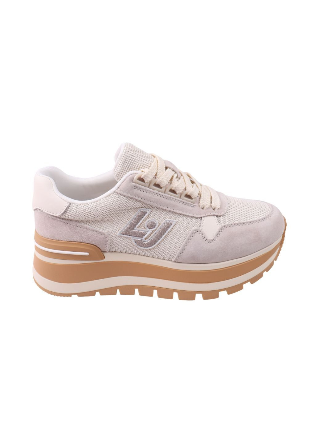 Кроссовки женские молочные на платформе текстиль FARINNI 744-25DK белые (316226489)