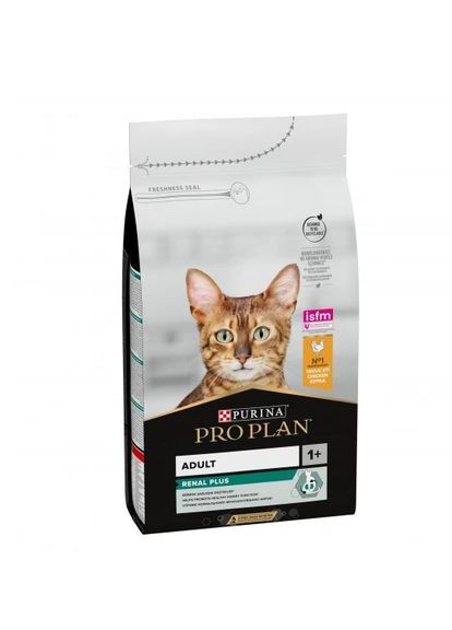 Сухий корм PRO PLAN Adult Renal Plus для дорослих котів, з куркою 1.5 кг (НФ-00000364) Purina (332653630)