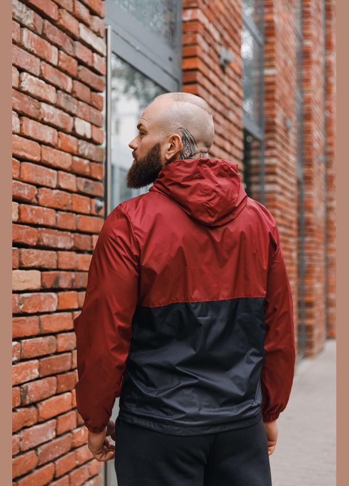 Бордова демісезонна вітровка No Brand ветровка