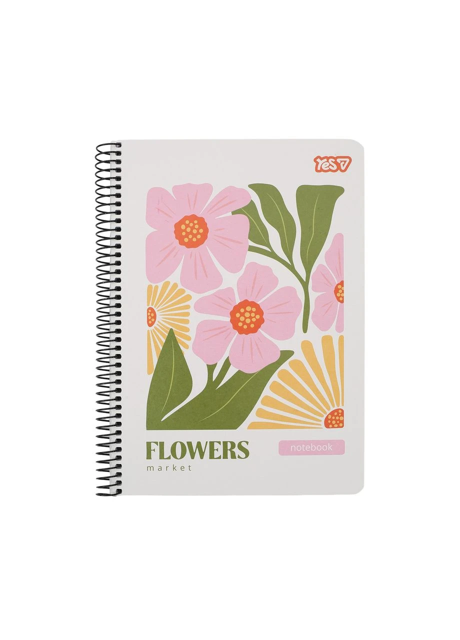 Блокнот А5/80 # спираль " " /152292/ "Flowers" (1/60) Yes (393779022)
