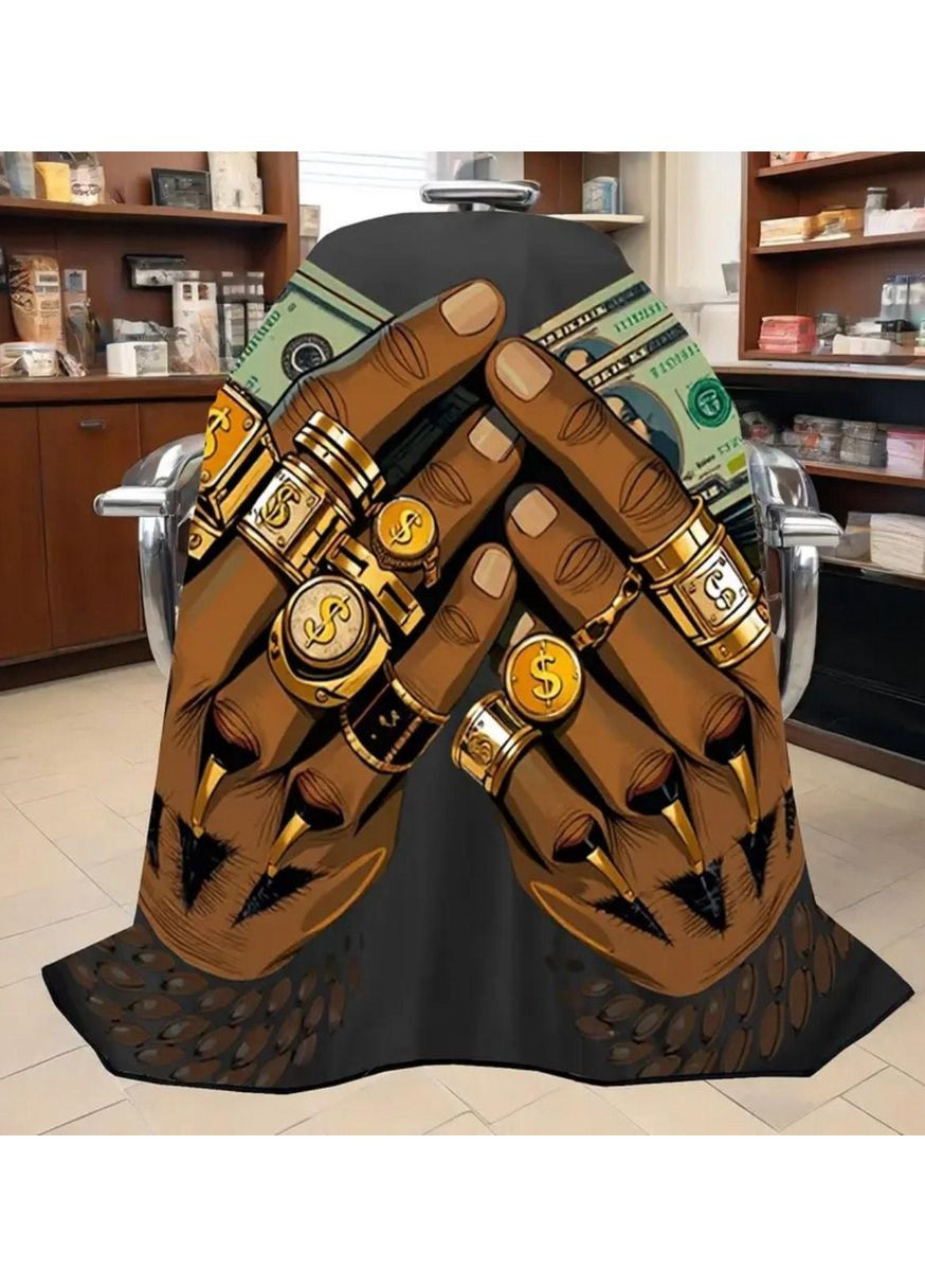 Пеньюар - накидка для клиента в парикмахерскую и барберам No Brand (370217735)