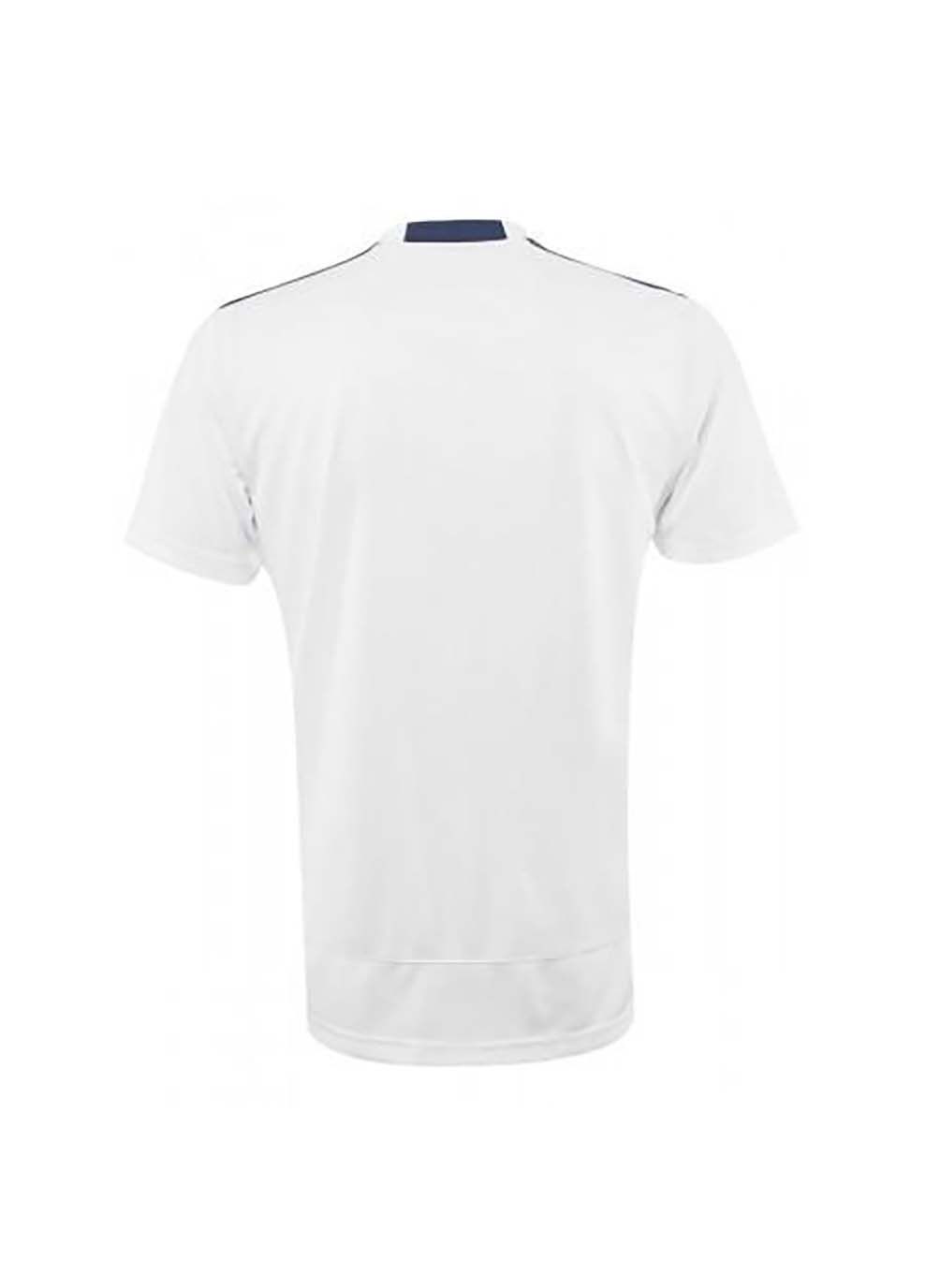 Белая мужская футболка men hex rect polo белый/черный Mizuno