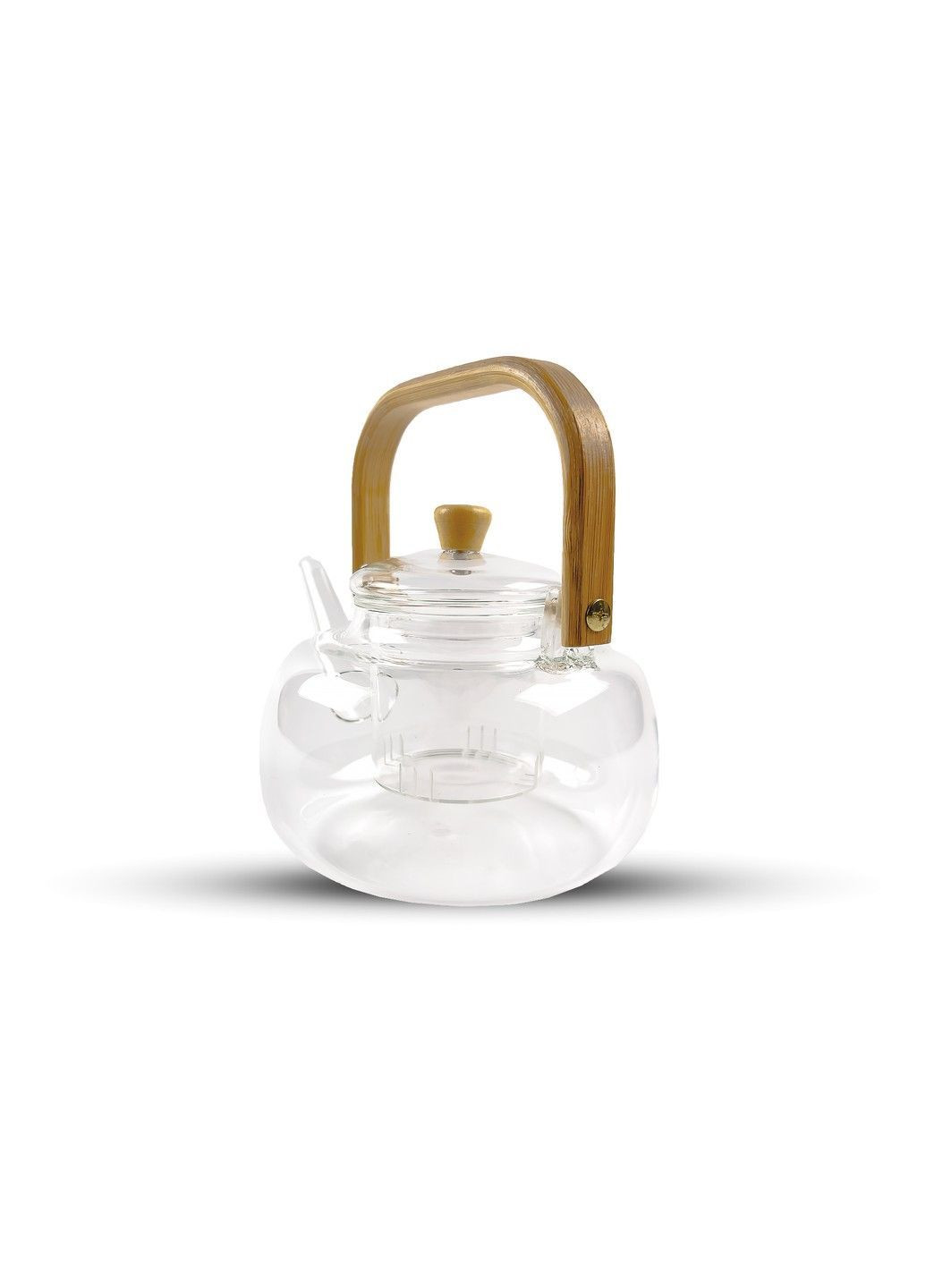 Заварник скляний Wooden 1000 мл Oliver (366038203)