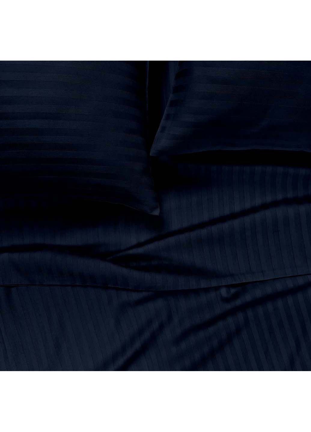 Двуспальная постель сатин с простыней на резинке NAVY 180х220 см Cosas (307477406)