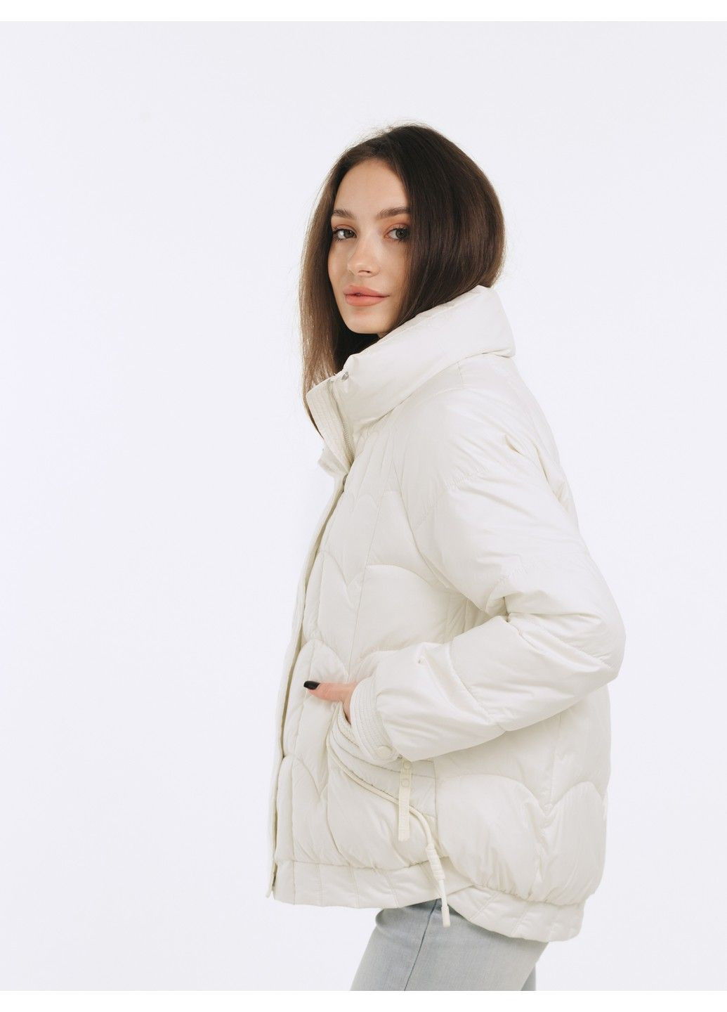 Молочна демісезонна куртка 21 - 04394 Vivilona