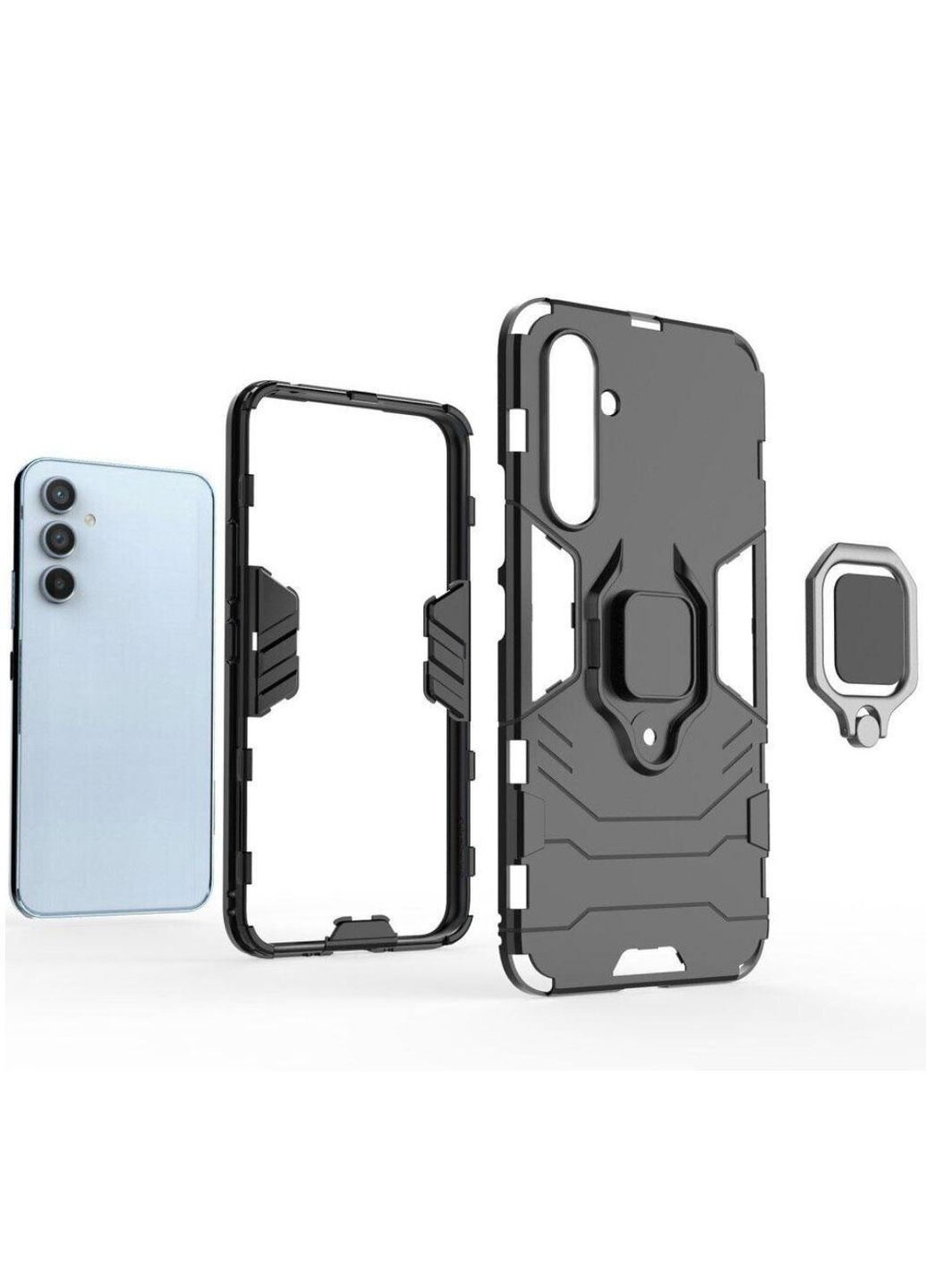 Чехол бампер Ring Armor для телефона Samsung Galaxy A54 5G (SM-A546) - Black Primolux (332994285)