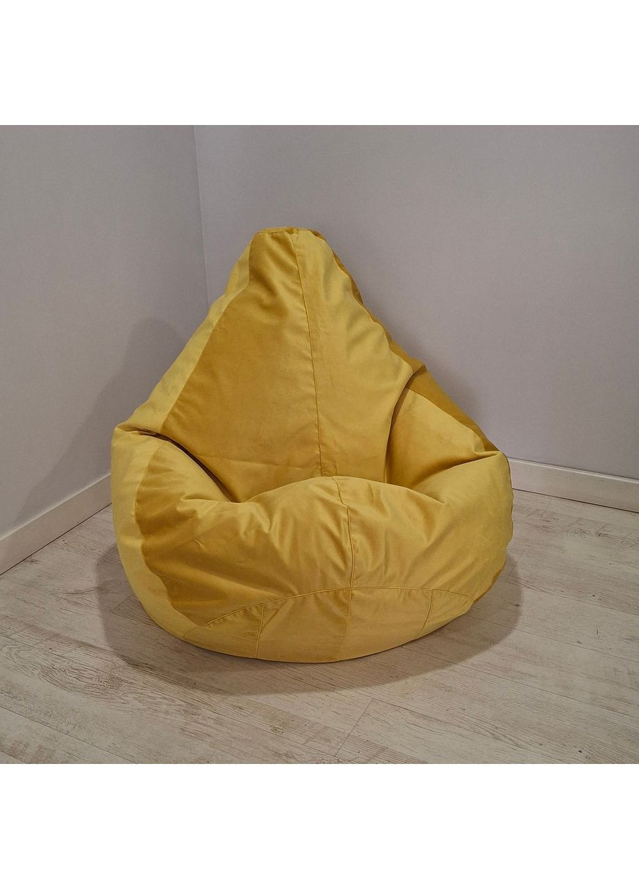 Крісло-мішок груша, XXL - 140х100 Велюр Florida Yellow SkyPuff (361257577)