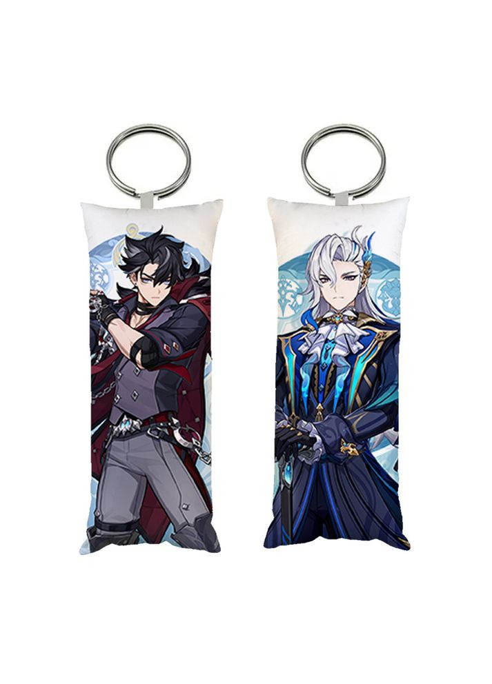 Брелок міні-дакімакура Різлі Ньовіллет Геншин імпакт Genshin Impact двосторонній 4х10 см (br0428) No Brand (327003208)