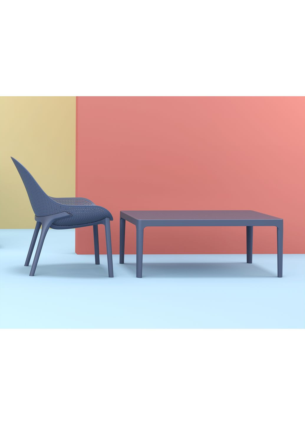 Стілець садовий Sky Lounge Темно-сірий Siesta (372178855)