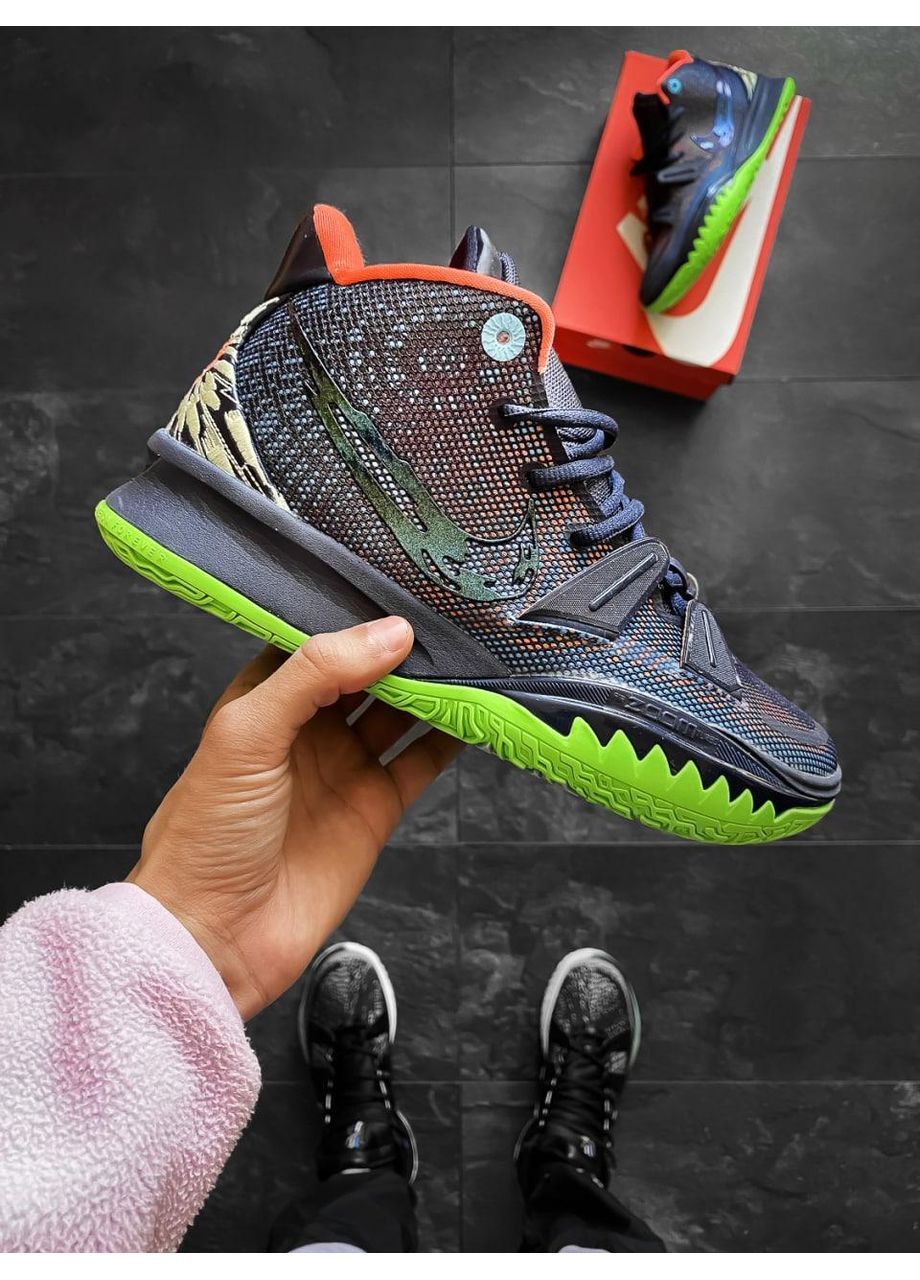 Черные демисезонные кроссовки мужские nike kyrie 7 anime найк кайри No Brand