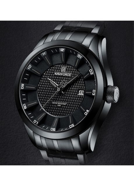 Наручний годинник чоловічий Perfect Чорний (3109) Naviforce (363318820)
