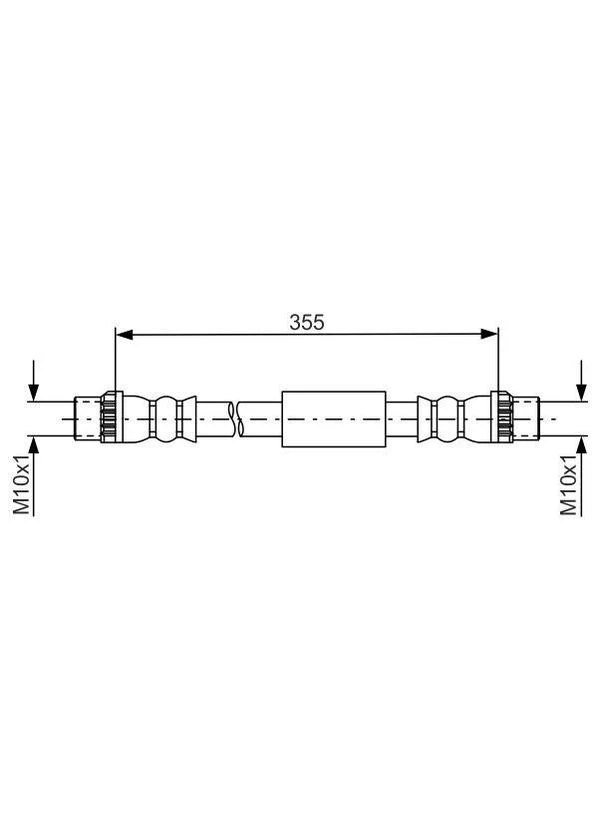 Шланг гальмівний ШЛАНГ ГАЛЬМІВНИЙ 1 987 481 665-ua Bosch (378117940)