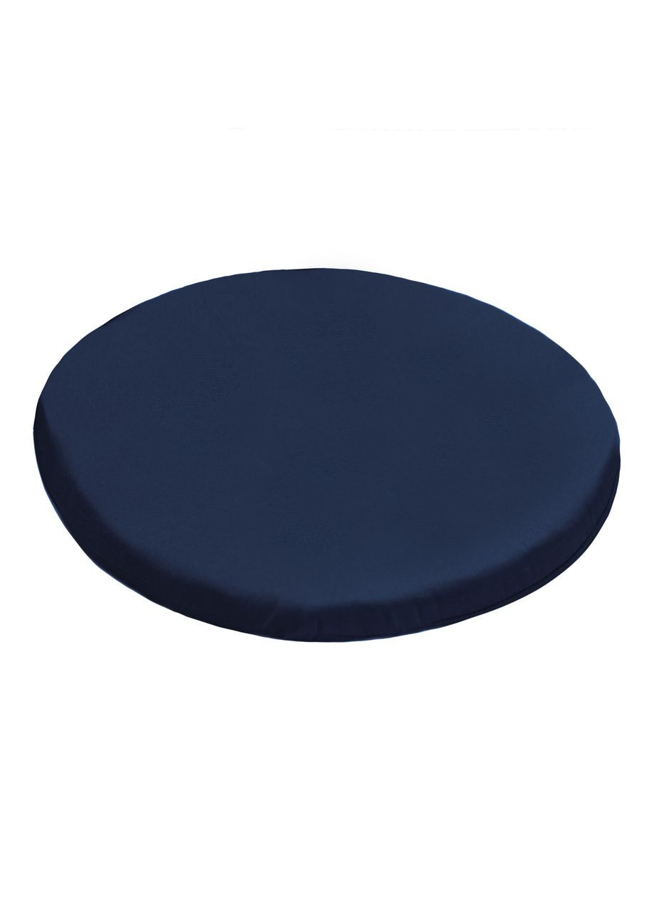 Подушка для стільця та крісла Ø 40х5 см темно-синій No Brand (325258833)
