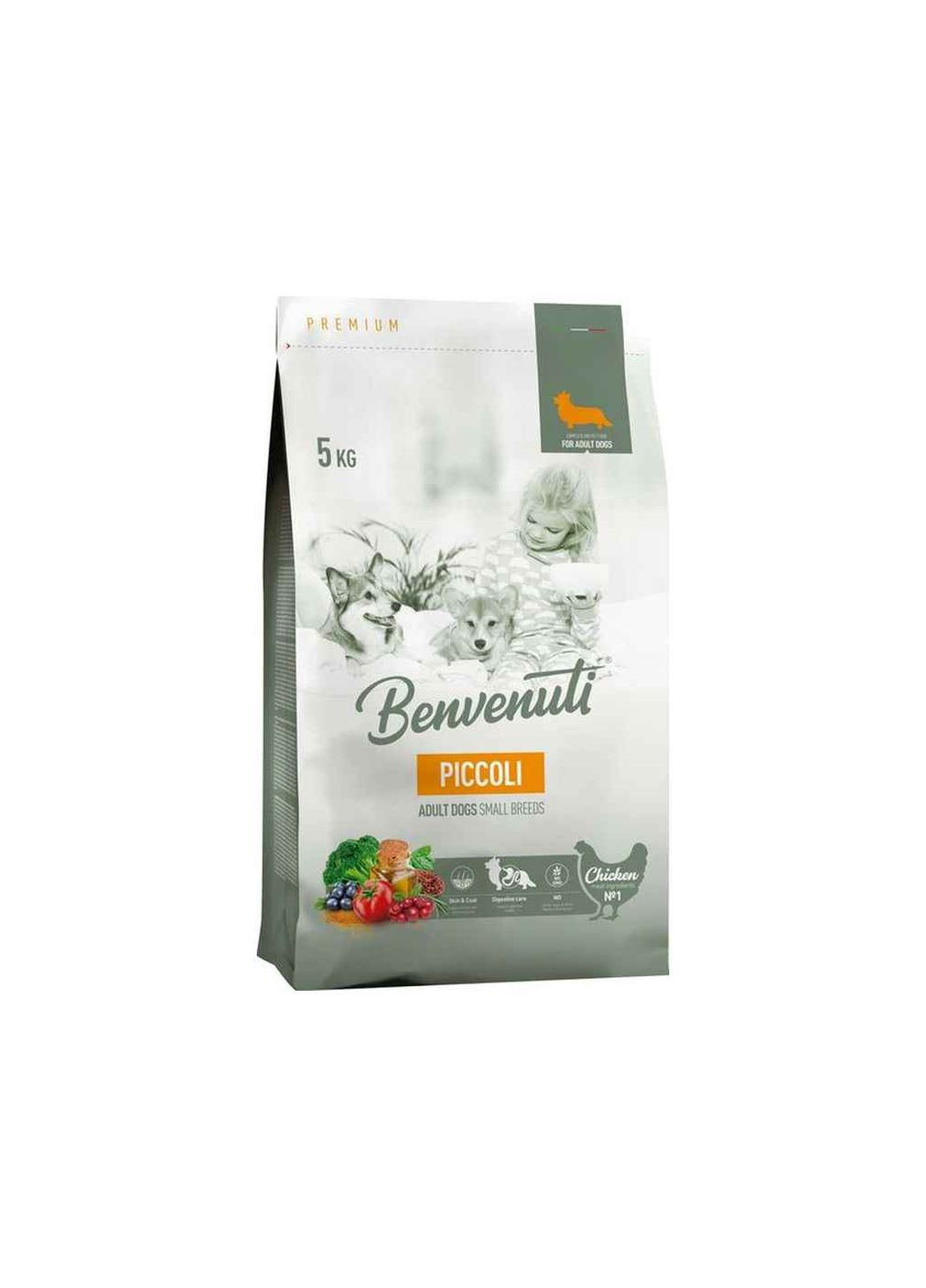 Корм для собак 5кг (Сухий) PICCOLI для дорослих собак малих порід PREM Benvenuti (362716938)