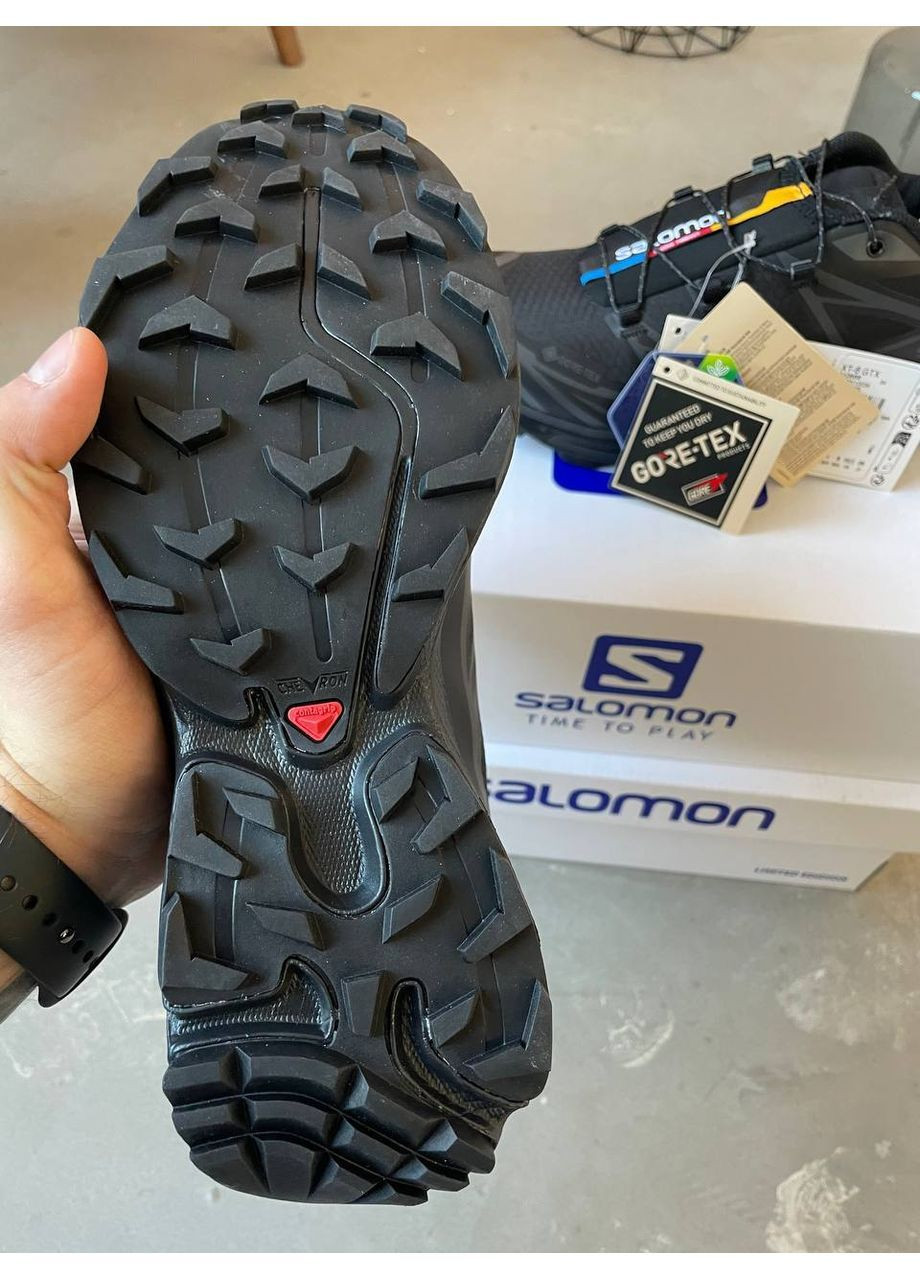 Черные всесезонные кроссовки salomon xt-6 black gore tex No Brand