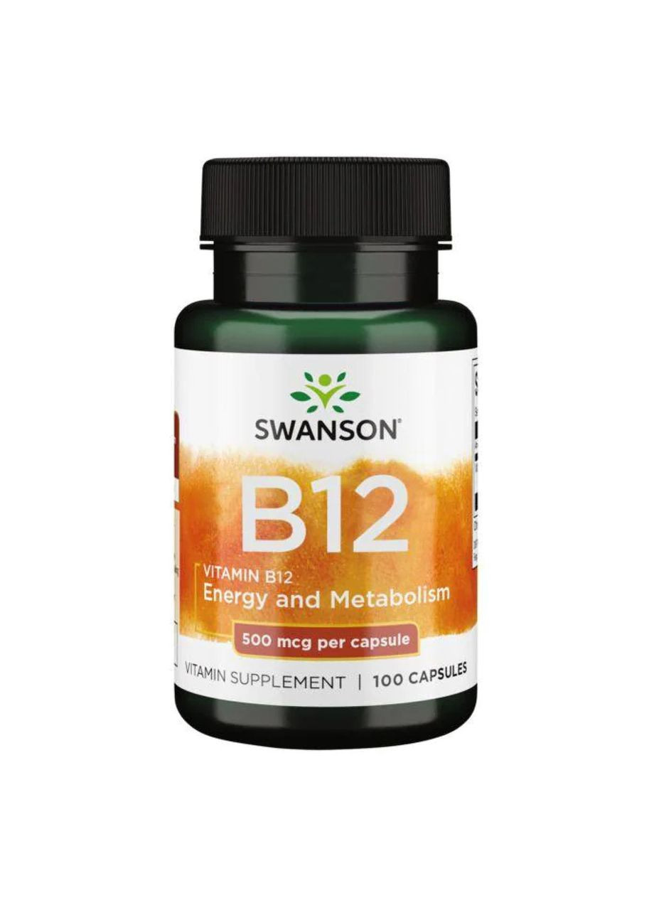 Vitamin B12 500 mcg - 100 Caps Swanson (369398368)