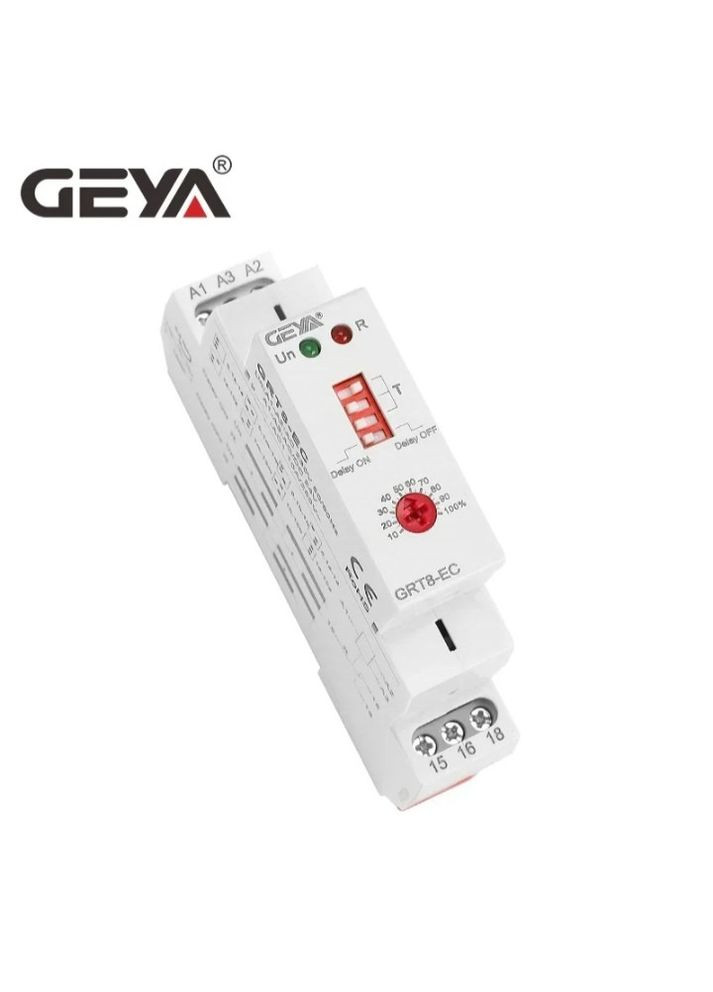 Реле часу GRT8-EC 10А для затримки або вимкнення АС 220V/DC 24V GEYA (367954160)