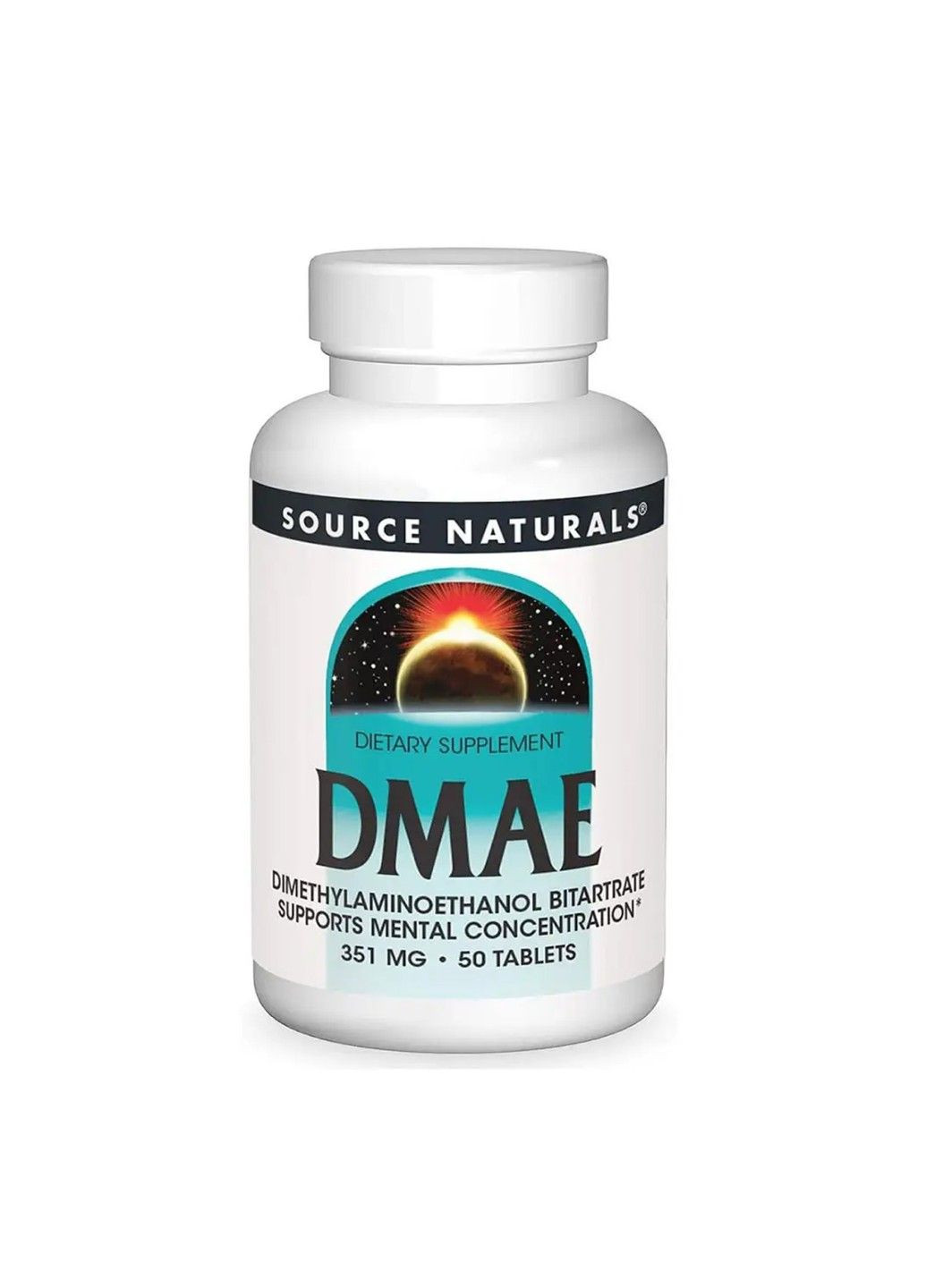 , ДМАЕ, 351 мг - 50 таблеток Source Naturals (360941974)