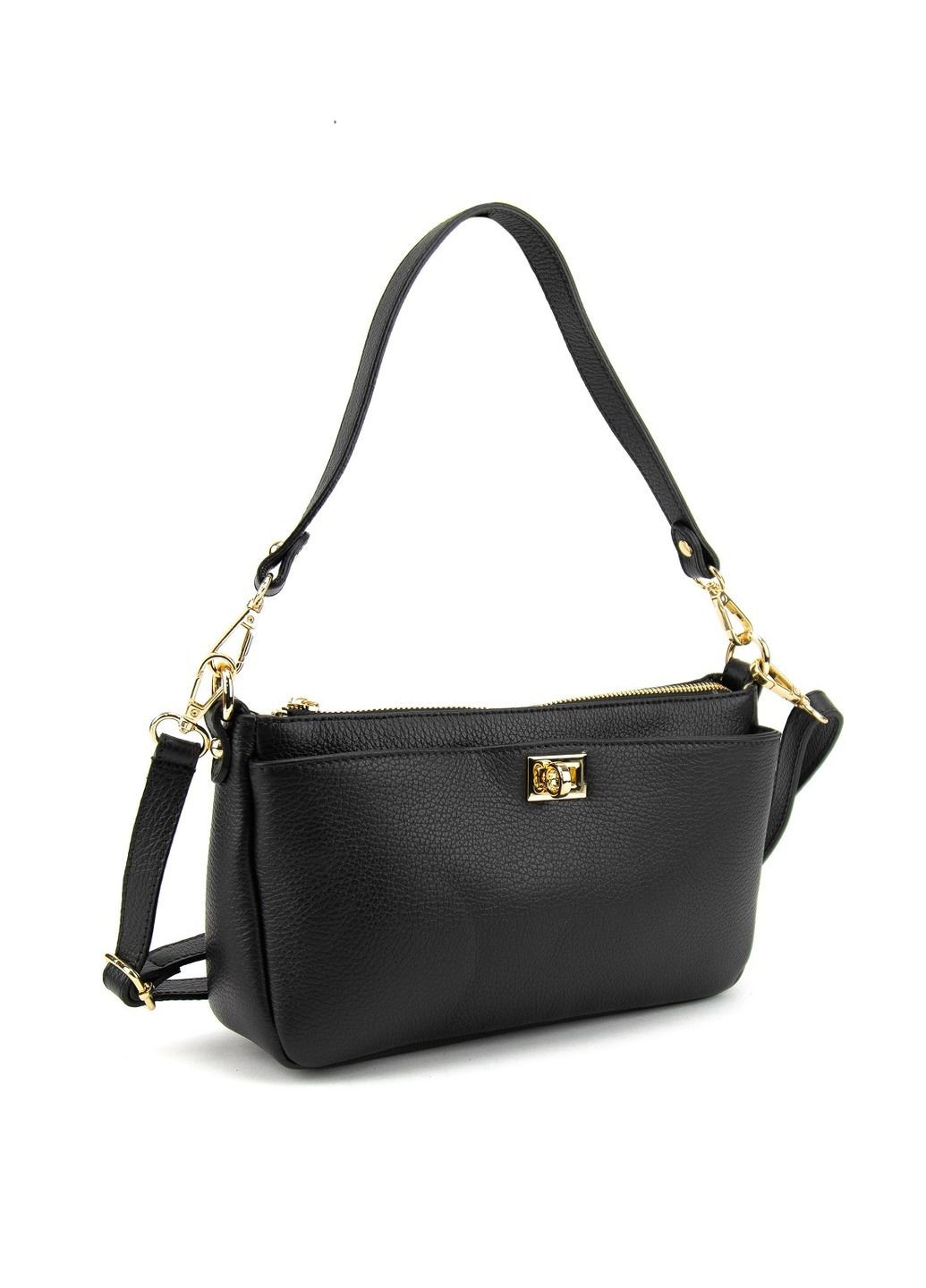 Жіноча повсякденна класична шкіряна сумка кросбоді через плече Italy RoyalBag F-IT-9568 (335806834)