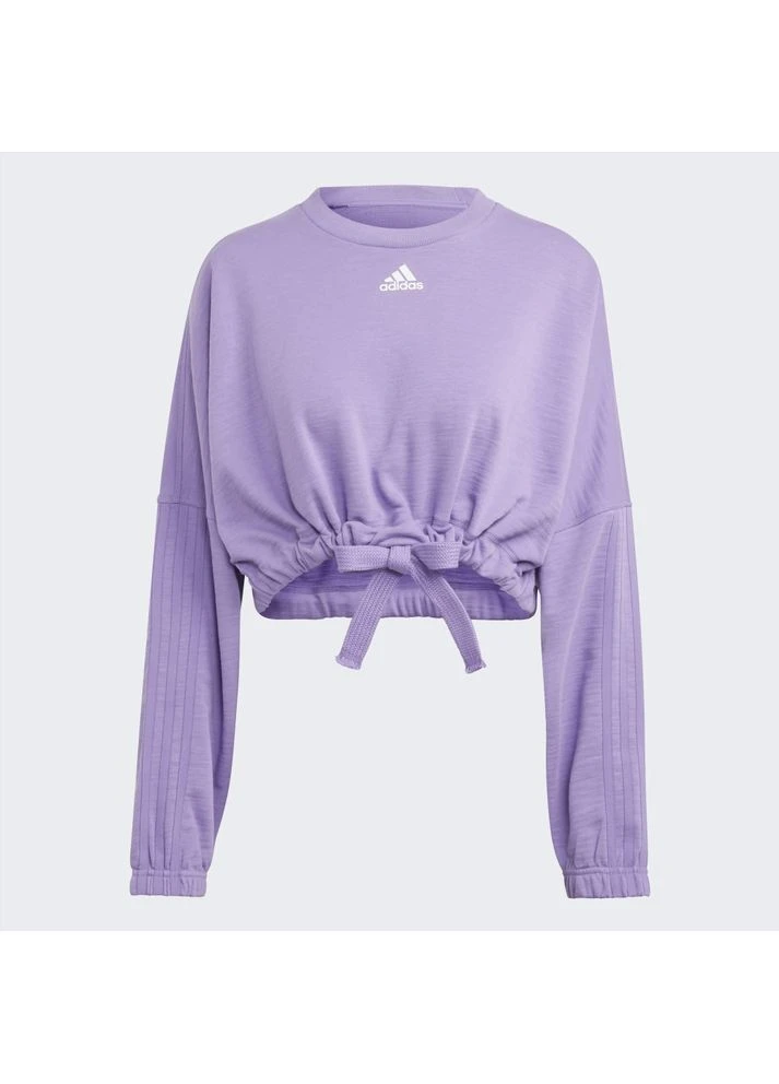 Футболка Dance Crop Versatile Sweatshirt Violet IC6685 adidas - (399410665)
