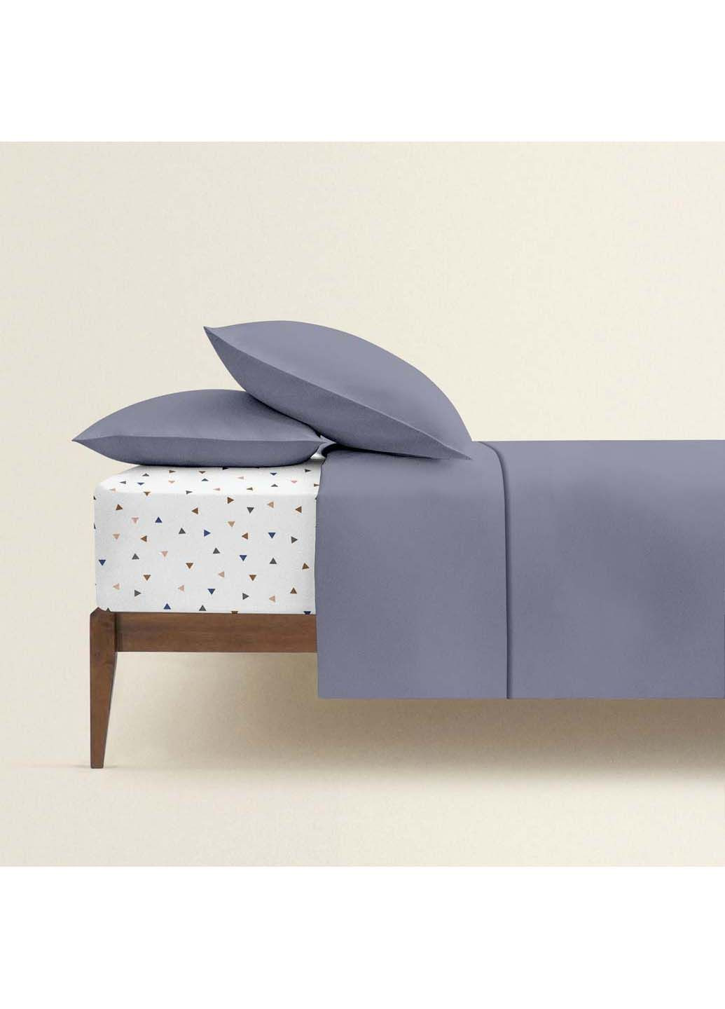 Двоспальна постіль з простирадлом на гумці Stormy CS5 180х220 см Cosas (307475825)