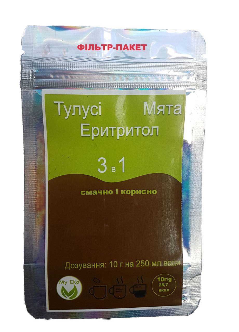 Чай Тулсі з м'ятою і цукром "3 в 1 ", 10г в фільтр-пакеті Baidyanath (344585505)